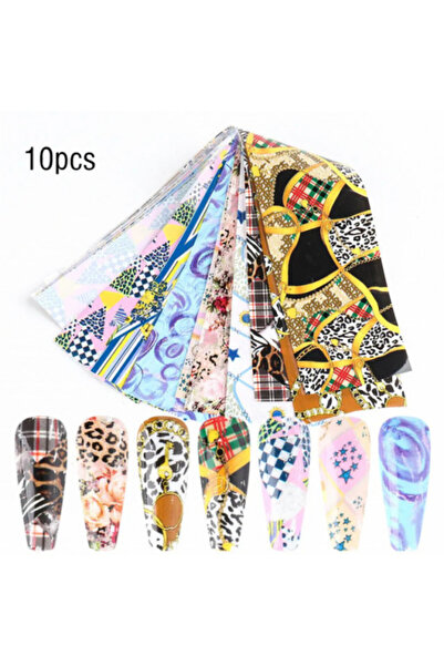 Pink Nails Nail Art Transfer Foil Set