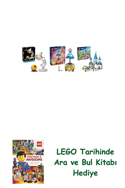 Bloomsbury مجموعة ديزني 154 (21357 + 43266 + 43275) + هدية كتاب البحث والبحث