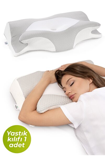 Visco Planet قطعة واحدة من غطاء الوسادة الطبي، وسادة فيسكو لتسوية الرقبة، وسا...