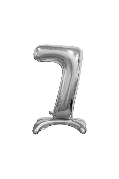 Dharst Foil Balloon for Parties & Decor - Number 7, Silver