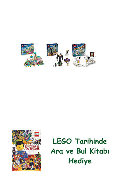 Bloomsbury مجموعة ديزني 189 (43267 + 43262 + 43271) + هدية كتاب البحث والبحث