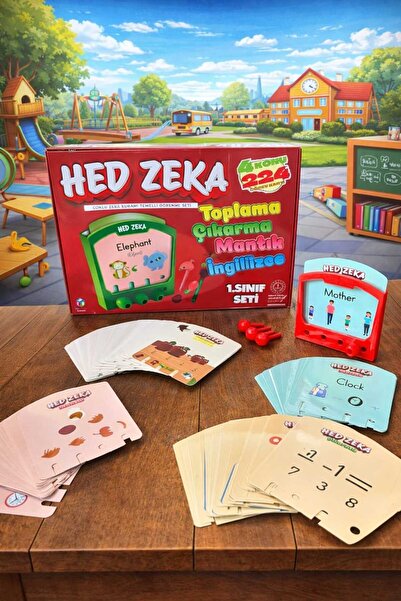 Hobi Eğitim Dünyası Hed Zeka 1. Sınıf Seti Mantık, Matematik, Çarpma ,İngiliz...