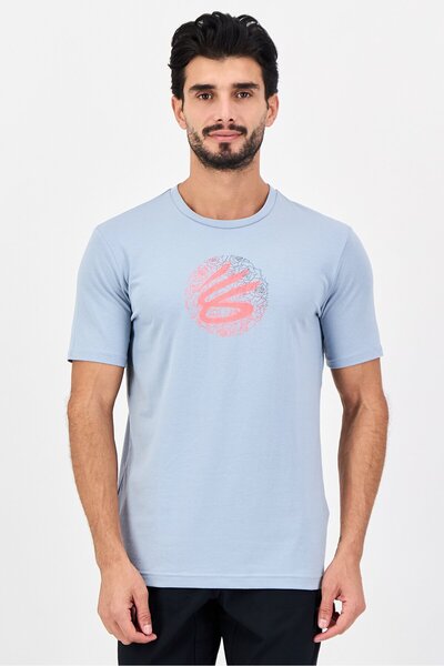 Under Armour Men Sportswear Fit Short Sleeve Outdoor T-shirt, Dusty Blue