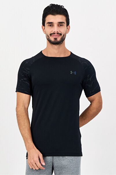 Under Armour Men Fitted Short Sleeve Training T-Shirt, Black