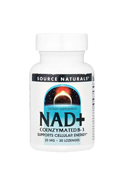 source naturals NAD+ Brain & Cognitive Coenzymated Vitamin B3 Niacin 30 Lozenges