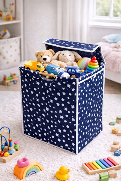 alas ev tekstil A basket and box for storing clothes, toys, and home accessor...