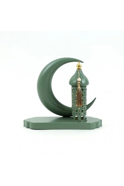 Generic زينة رمضانية، معدنية، لون أخضر