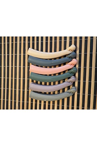 Yeşim Aksesuar Colorful Medium Size Banana Buckle 4 Pieces