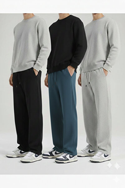 ALİ.COM Set of 3 Opportunity Product High Quality Loose Fit Flexible Comforta...