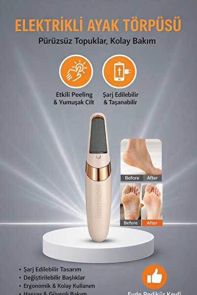 TeknoEser Şarjlı Elektrikli Ayak Törpüsü - Profesyonel Topuk Dikeni ve Nasır ...