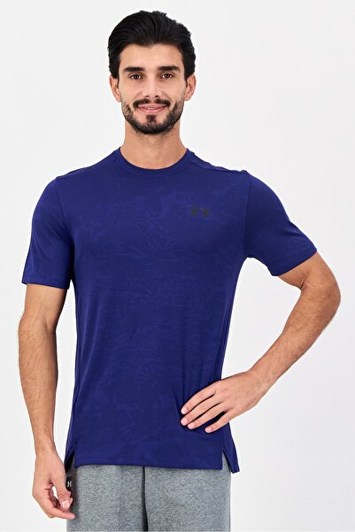 Under Armour Men Loose Fit Short Sleeve Training T-Shirt, Navy Blue