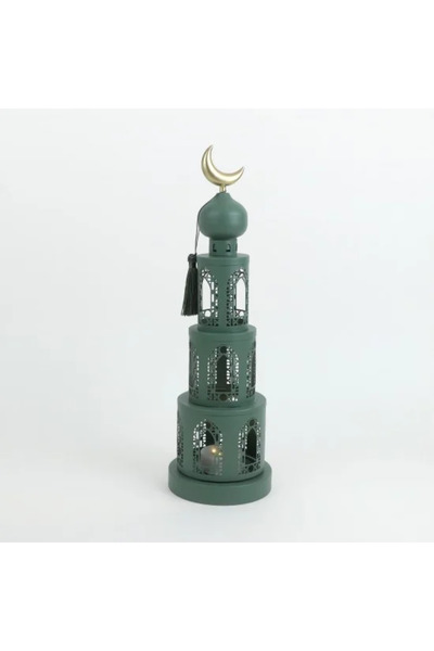 Generic Ramadan Lanterns, Metal Decoration, Green Color