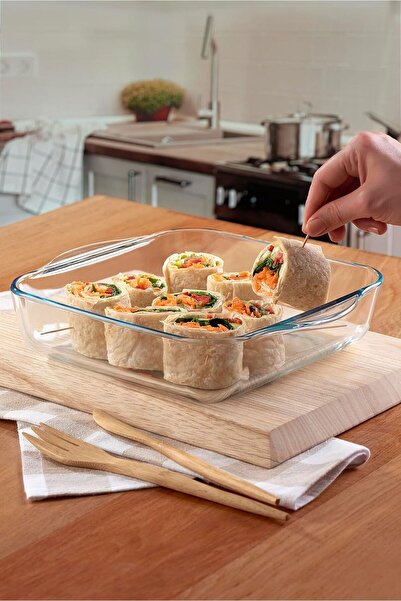 Bosphorus Borcam Oven Tray with Handle 21.5X22X6Cm