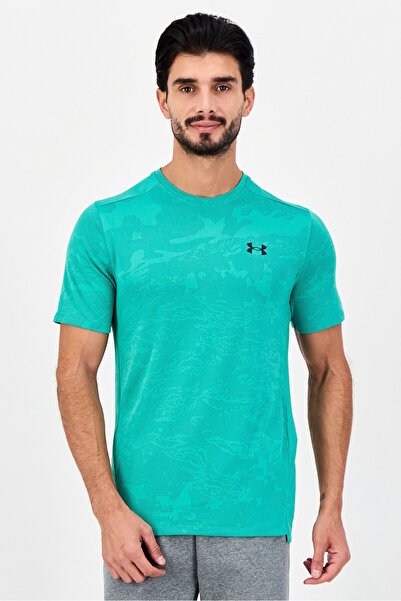 Under Armour Men Loose Fit Short Sleeve Training T-Shirt, Teal Green