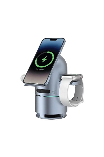 Tradeo Qi2 Speaker Charging Station with Bluetooth, Phone, Watch & Earbuds Su...