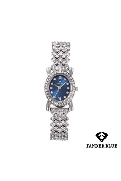 FANDER BLUE Women's Crystal Watch Funderblo with Steel Strap