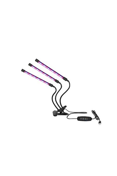 USB Lampă UV cu spectru complet pentru creșterea plantelor cu 3 picioare flex...
