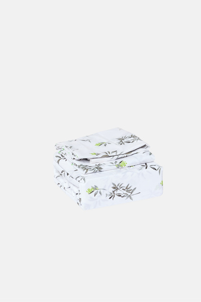 Catherine Malandrino Queen Size 3 Pcs Floral Print Duvet Cover Set, Multicolor