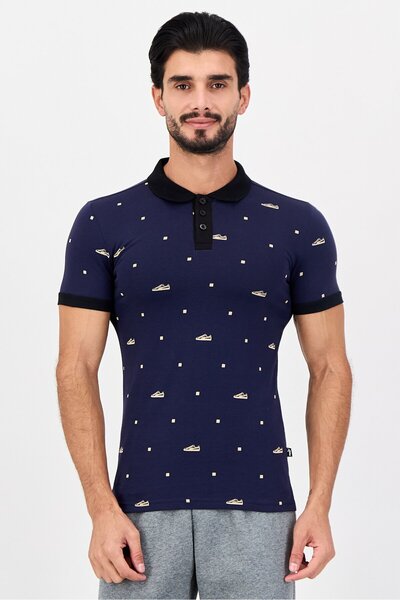Puma Men Sportswear Fit Short Sleeve Outdoor Polo Shirt, Navy