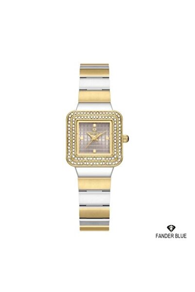 FANDER BLUE ساعة فيندربلو النسائية المصنوعة من الفولاذ