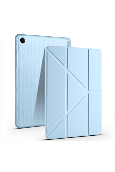 Fuchsia Tri-Folding Case with Pen Slot Compatible with Galaxy Tab A11 Plus