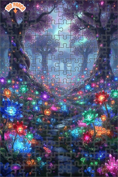 Teona Ahşap لغز خشبي بإطار مزدوج الطبقات بمظهر لوحة زيتية ساحرة للغابة 150 قط...