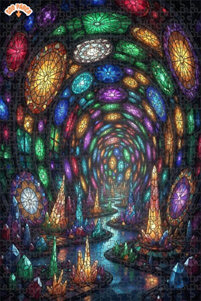 Teona Ahşap لغز خشبي بمظهر الألوان الكريستالية الجبلية 500 قطعة 50×30