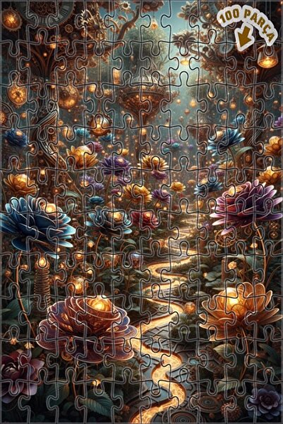 Teona Ahşap لغز خشبي رائع بإطار مزدوج الطبقات من فانتاستيك ستيمبانك فورست 100...