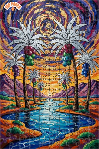 Teona Ahşap لغز خشبي بمظهر لوحة زيتية يصور نسيم البرية 150 قطعة 20×30