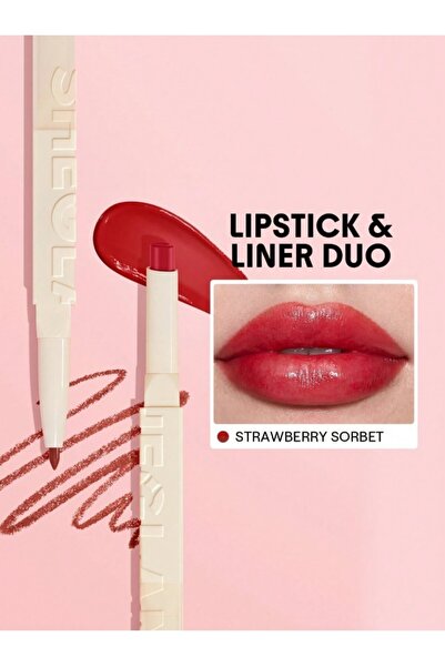 SHEGLAM Glam 101 Sheer Tinted Lipstick & Liner Duo - 2'si 1 Arada Dudak Kalem...