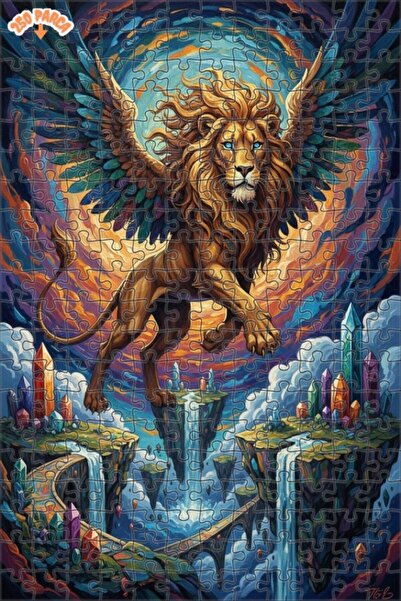 Teona Ahşap لغز خشبي ذو طبقتين من سلسلة صعود الأسد المجنح الغامض، 250 قطعة، 3...