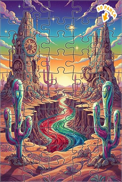 Teona Ahşap لغز خشبي بإطار مزدوج الطبقات من كريزي تشيلد ريف، 50 قطعة، 15×25