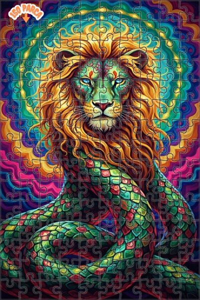 Teona Ahşap لغز خشبي بإطار مزدوج الطبقات بمظهر لوحة زيتية فنية بنمط ماندالا ا...