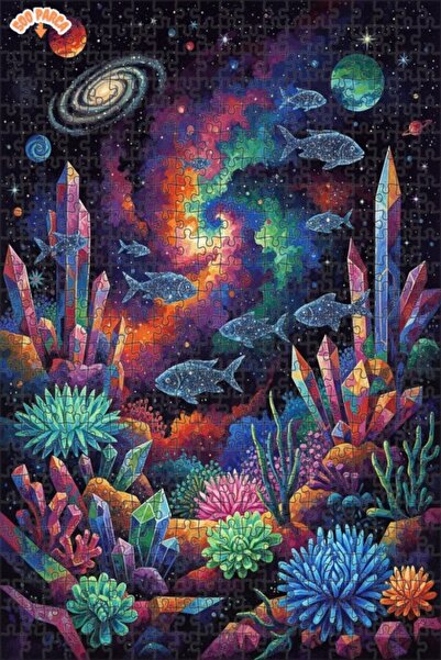 Teona Ahşap لغز خشبي بإطار مزدوج الطبقات على شكل أسماك كريستالية مجرية 500 قط...