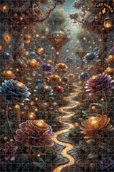 Teona Ahşap لغز خشبي رائع بإطار مزدوج الطبقات من فانتاستيك ستيمبانك فورست 400...