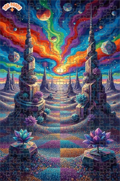 Teona Ahşap لغز خشبي بإطار مزدوج الطبقات من سايدكيدليك ريومز 250 قطعة 30x30