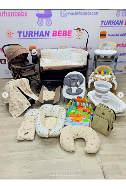 TURHANBEBE bebek çeyiz seti beşik