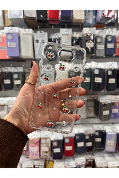 TECNOTREND Galaxy J7 Prime / J7 Prime 2 Uyumlu Kılıf Airbag Tasarımlı Simli Ş...