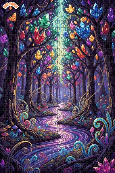 Teona Ahşap لغز خشبي بإطار مزدوج الطبقات من كريستال أورانج إنست، 500 قطعة، 50×30