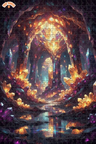 Teona Ahşap لغز خشبي بإطار مزدوج الطبقات بمظهر لوحة زيتية لامع كالكريستال 500...