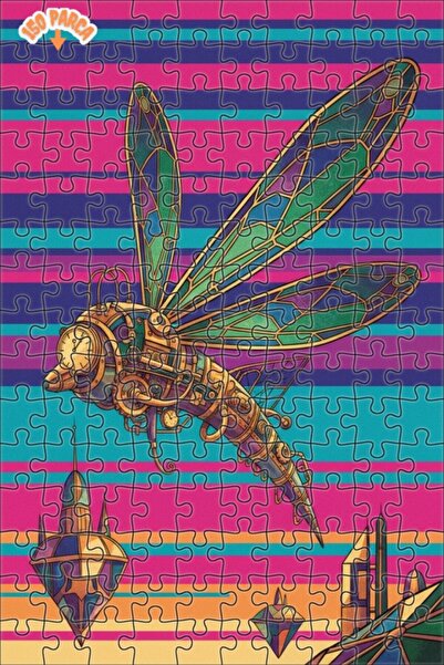 Teona Ahşap لغز خشبي مؤطر بطبقتين من بيرد آرت، 150 قطعة، 20×30