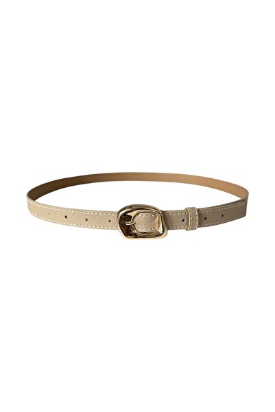 stravis Златна асиметрична катарама колан от норка
