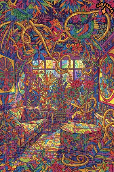 Teona Ahşap لوحة زيتية ملونة لببغاوات الجنة الاستوائية، لغز خشبي بإطار مزدوج ...