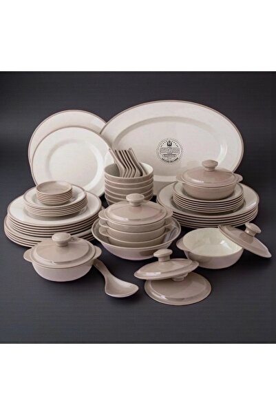 cc bin shihon Luxury 57-piece melamine dinner set for 6 people, two colors, d...