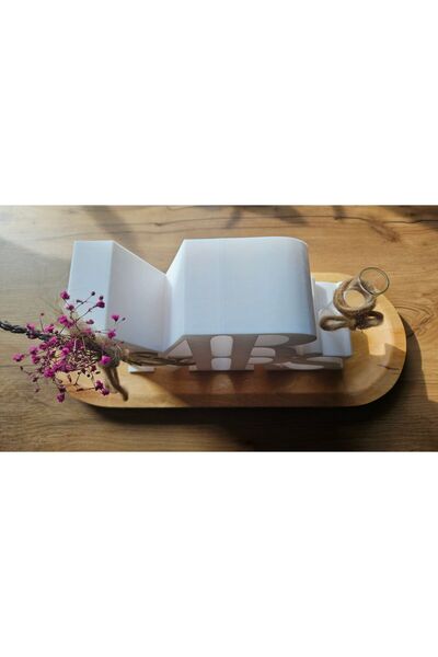 Carbon X MR&MRS - Decor din plastic pentru nunta, 15x24cm