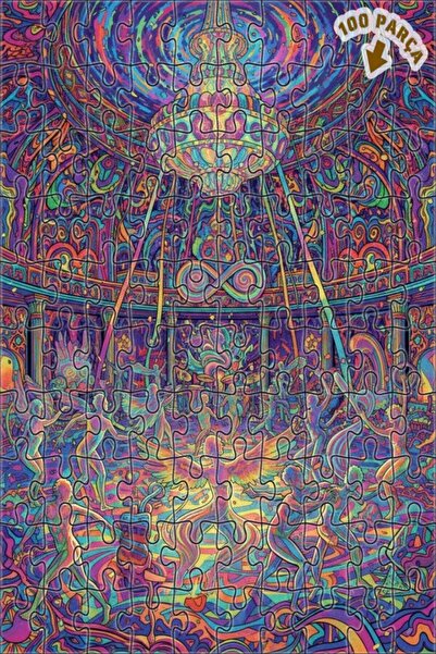 Teona Ahşap لغز خشبي بإطار من طابقين من صالة الأحلام السحرية 100 قطعة 25x25