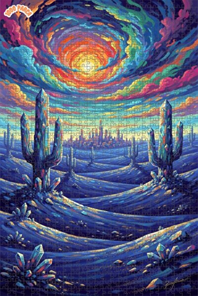 Teona Ahşap لغز خشبي بإطار مزدوج الطبقات 1000 قطعة 70×50