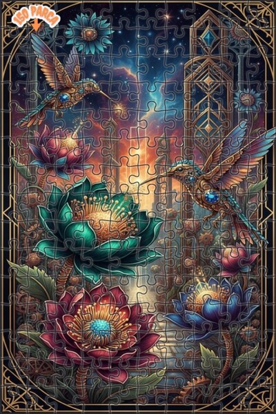 Teona Ahşap لغز خشبي بإطار مزدوج الطبقات من إنفينيتي جاردن كوليبري 150 قطعة 2...