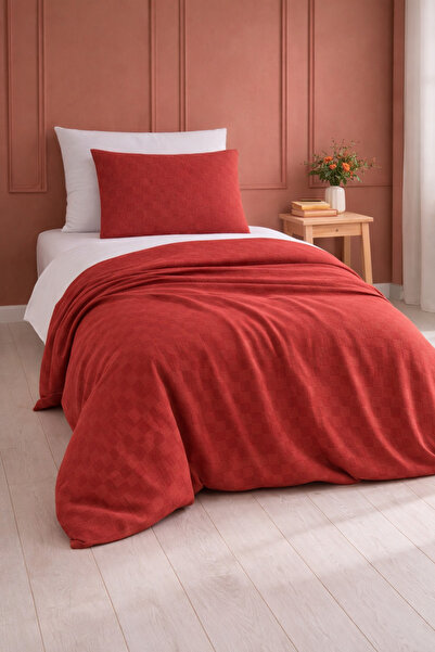 Güvenal Looq Jacquard 100% Cotton Single Pillowcase Pike