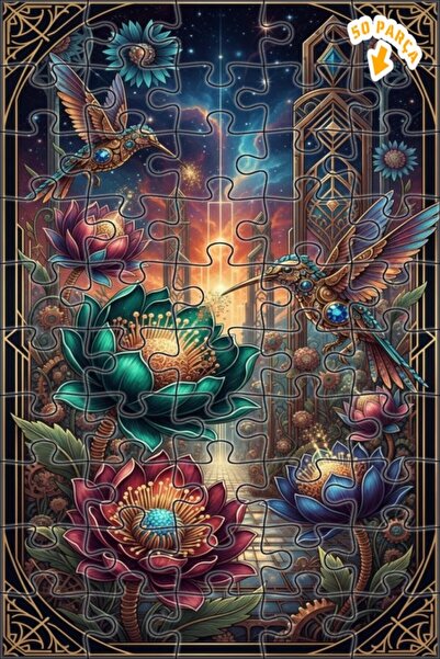 Teona Ahşap لغز خشبي بإطار مزدوج الطبقات من إنتيرتينمنت إنفينيتي جاردن كوليبر...